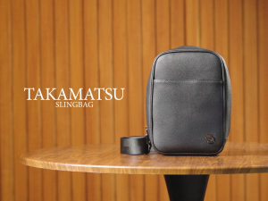 Shigetsu TAKAMATSU Leather Bodybag Crossbody Bag for Men Casual Office Leather Bag for School