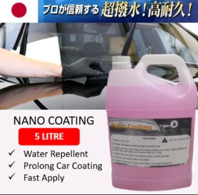 1L 5L WATER COATING WATER WAX NANO COATING EXTRA SHINING WATER REPELLENT EFFECT (READY TO USE) 1KG 5KG (NOT ALLOWED SHIP TO SABAH SARAWAK)