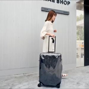 PVC Suitcase Cover Protectors Transparent Luggage Cover Waterproof Wheeled Dust Cover Dustproof Travel