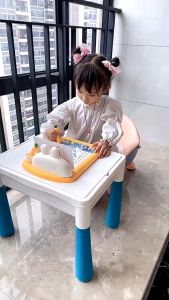 Papan Gambar Magnetik Bunny: Mainan Montessori & Edukatif