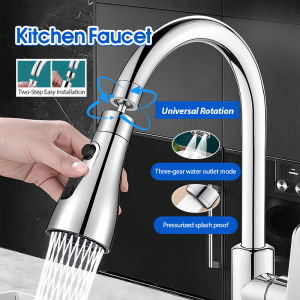 Universal Faucet Extender Bathroom Splash Proof Pressurized Sprinkler Joint Three-speed Rotatable Bubbler
