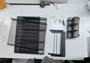 ชั้นวางจอคอม ชั้นวางคอมพิวเตอร์ เหล็กกล้า คาร์บอน วัสดุ แข็งแรง ทนทาน วัสดุโลหะ หลายช่อง ความจุขนาดใหญ่ คุณภาพด้านล่าง