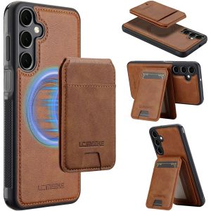 Detachable Leather Case for Samsung Galaxy S26 FE S25 S26 Ultra S24 Plus FE A17 A37 A57 A55 A35 A16 A36 A56 A15 Card Wallet Bag