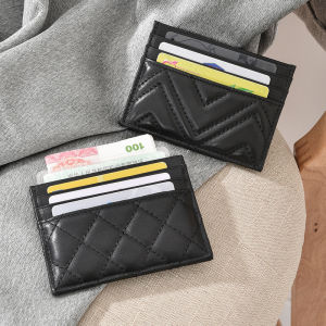 ของแท้บางเฉียบ หนัง ผู้ถือบัตรกระเป๋าสตางค์ใบขับขี่แบบพกพายุโรปและ สไตล์อเมริกัน MOONLIGHT MORIA Functional Mini Bag