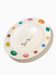 Bamboo Fiber Childrens Cereal Bowl Plate