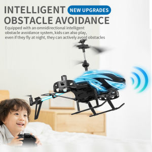 DWI H10 RC Helicopter 2.4G 4CH with LED Lights Gyro Altitude Hold Avoid obstacles Remote Control Helicopter Gifts Toys