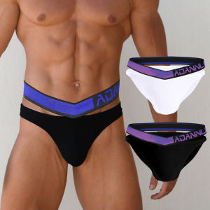 CMENIN ADANNU 2Pcs Cotton Pouch Briefs Đồ Lót Nam Ins Style Comfort High Nhanh Chóng Quần Lót Nam Jockstrap AD7382