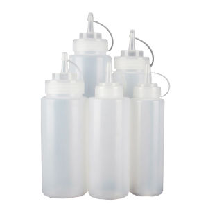 ขวดบีบซอส ขวดใส่มายองเนส มีฝาปิด ขวดปรุงรสพลาสติก มีหมายขนาดให้เลือก