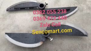 Dao lắp máy băm chuối mịn bằng nhíp cán 42cm lỗ trục 24mm