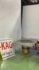 [HCM]Phễu thoát sàn chống mùi hôi Inox 304 KAG-TS181 phễu thoát nước chống trào ngược ga thoát sàn thoát nhanh chặn tóc tốt