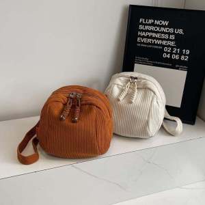 กระเป๋าผ้าคอร์ดูรอยสีพื้นสำหรับผู้หญิง กระเป๋าสะพายข้างแบบสะพายข้างแบบลำลอง กระเป๋าถือแบบหูด กระเป๋าถือแบบสะพายไหล่เดียว กระเป๋าทะเล