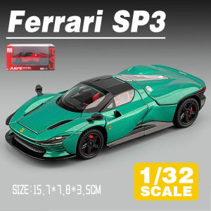 LEO 1:32 Ferrari Daytona SP3 Diecast โมเดล รถอัลลอยด์รถยนต์ของเล่นคอลเลกชันของขวัญสําหรับเด็กชายสาว ของเล่นเด็ก