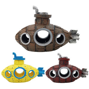 【New Arrival】 Aquarium Submarine Ornament Fish Shrimp Shelter Cave Creative Fish Hiding Submarine Ornaments Fish Tank Accessories