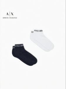 Armani Exchange | Fall New Mens Short Socks Boat Socks Set 2 Pack