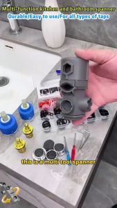 Kitchen And Bathroom Multifunctional Repair Wrench 16-In-1 Wrench Tool Set For Faucet Tap Water Leakage Specific Repair Tools