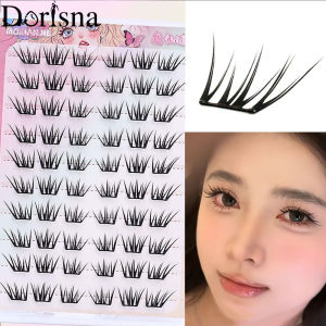 Dorisna Glue-Free False Eyelashes Self-adhesive Comic Individual Lashes Clusters Natural Thin Soft Lash Extension Makeup