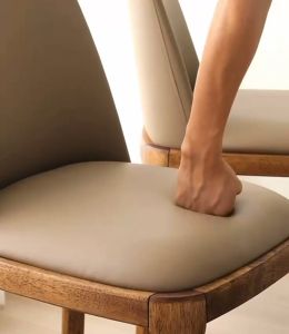 SAMSPACE MINIMALIST WOOD BASTER DINING CHAIR DINING ROOM BED ROOM FIVE STAR CHAIR