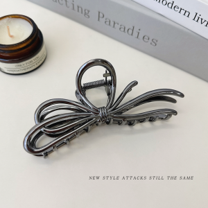 Large Size Shark Clamp Hair Accessories Womens Stylish Butterfly Knot Hairpins Fashionable Hairgrips Korean Style Hair Accessories