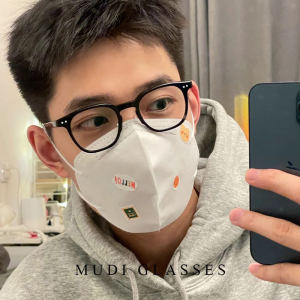 กรอบแว่นตาสไตล์เกาหลีย้อนยุคสําหรับนักเรียนพร้อมเลนส์สีดําสําหรับตกแต่งสายตาสั้นและมีสไตล์สําหรับผู้ชายและผู้หญิง