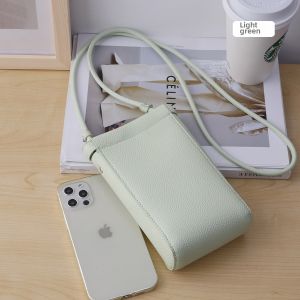 Japanese Artistic Retro Style Vertical Mini Crossbody Phone Bag Lightweight Simple Easiest for Match Walking Shoulder Bag for Women