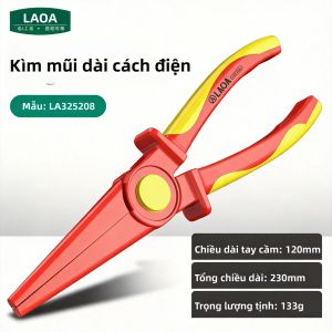 LAOA | Kìm Cắt Dây Cách Điện 8 Inch Kìm Đa Năng Kìm Mũi Nhọn Cách Điện 9 Inch Dành Cho Thợ Điện Tay Phải Tay Cầm Thẳng