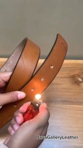 Ikat Pinggang kulit Tebal Polos Casual CSL01 Sabuk pria Pengrajin handmade Kulit Sapi TEBAL Coklat dan Hitam