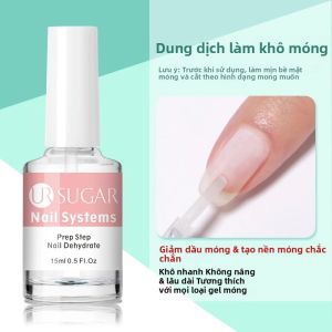 Bộ Dưỡng Móng UR SUGAR 15ml (2 Chai) Không Cần Đèn UV/LED Chất Làm Khô Móng Cho Việc Chăm Sóc Móng Vẽ Móng Thiết Kế Gel.