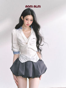 SHAOYEYAN | Elegant French V-Neck Career Wear Shirt Summer