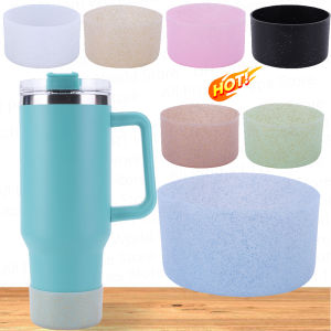 Silicone Glitter Boot Sleeve Accessories for Stanley 20-40oz Cup Heat Insulation Sports Bottom Cover Anti-Slip Protective Sleeve