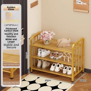 Household Multi-Layer Reinforced Carbon Steel Shoe Rack