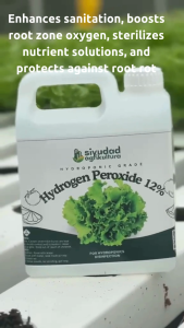 Siyudad Agrikultura 12% Hydrogen Peroxide for Hydroponics 1 Gallon - Water Treatment & Plant Health Enhancer