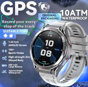 T-Rex 3 GPS Smart Watch MIL-STD 810H Grade Built-in Dual-band GPS Positioning 10ATM Waterproof Compass 500mAh Military Bracelet