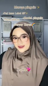 JERSEY KOREA JILBAB KHIMAR PINGGUIN TERBARU HIJAB BERGO INSTAN