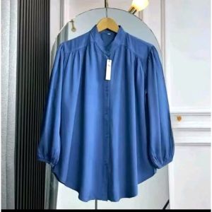 Amena Blouse Atasan Wanita Kekinian Rayon Twill  Polos Oversize Jumbo 120 140