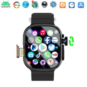 2025 New DW100 Smart Watch S10 Ultra 3 Android 10.0 180° Rotary Blood Pressure Camera GPS WIFI 2.29 inch Amoled Smartwatch 256GB