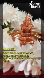 Annapoorani Amman Goddess of Food Anapurna Devi Idol in Home - Finest Pure Brass with Amazing Carvings for Prosperity and Happiness