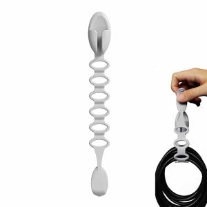 ครัวเรือนสายOrganizer Non Perforated Self-Adhesive Storage Hookสําหรับสายเคเบิลปลั๊กไฟฟ้าท่อท่อระบายน้ํา-ท่อ