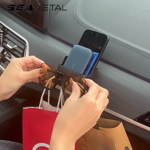 🇵🇭 SEAMETAL Car Remote Control Organizer Box Adhesive Phone Holder with Hooks Interior Storage Accessories