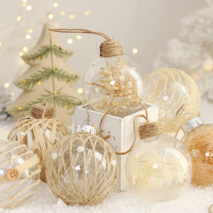 6 Quả Cầu Trang Trí Giáng Sinh Trong Suốt Không Vỡ Dùng Treo Trang Trí Cây Thông Noel Tiệc Lễ Hội Nhà Cửa Đồ Thủ Công Mỹ Nghệ