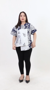 ATASAN BATIK BIG SIZE BLOUSE JUMBO WANITA 292 Mrs1