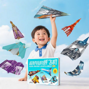 36Pcs Children Creative Origami Paper Planes Folding DIY Parent-child Full Color Handicraft Toy Aircraft Educational Toy