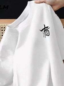 Áo Thun Cotton Nam Tay Ngắn in Họa Tiết Mùa Hè 2025 Dáng Rộng Thoải Mái Thoáng Khí Chất Lượng Cao Cấp Thời Trang Thường Ngày