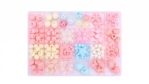 DIY Bracelet Beads Set 24 Grid Jewelry Kids Toy Making Accessories Ring Necklace Mix Color
