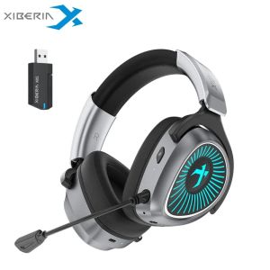 Tai Nghe Chơi Game Không Dây XIBERIA Bluetooth 7.1 Âm Thanh Vòm RGB 2.4G Tai Nghe Nghe Nhạc 4 Chế Độ Có Mic Cho Máy Tính Chơi Game Esports