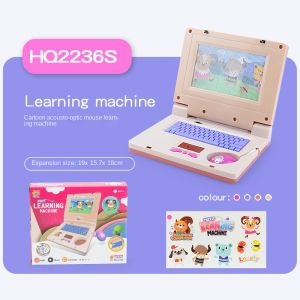 Children Mini Simulation Notebook Light Music Cartoon Laptop Computer Enlightenment Education Multi-function Electronic Toy Gift