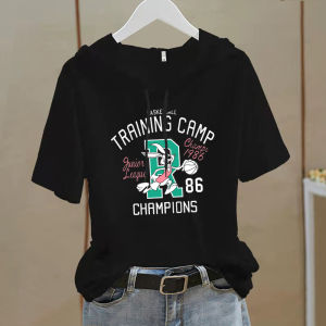 เสื้อยืดคอกลมแขนสั้นผ้าฝ้ายแท้สำหรับผู้หญิง ทรงหลวม ไซส์ใหญ่ ทรงหลวม สีขาว เสื้อยืดแฟชั่นฤดูร้อน ทรงเข้ารูป เสื้อยืด