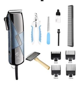 Kemei Razor for Pet Electric Hair Clippers Shaver Grooming Kit Dogs Cats Pets Low Noise Rechargeable Cordless Trimmer