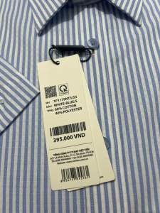 Áo sơ mi viettien ngắn tay lai bầu (1P1179)