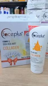 Sữa rửa mặt FacePlus+ collagen dưỡng mịn da se khít lỗ chân lông 170ml