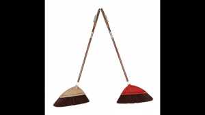 Fan Shape Plastic Broom with Metal Handle